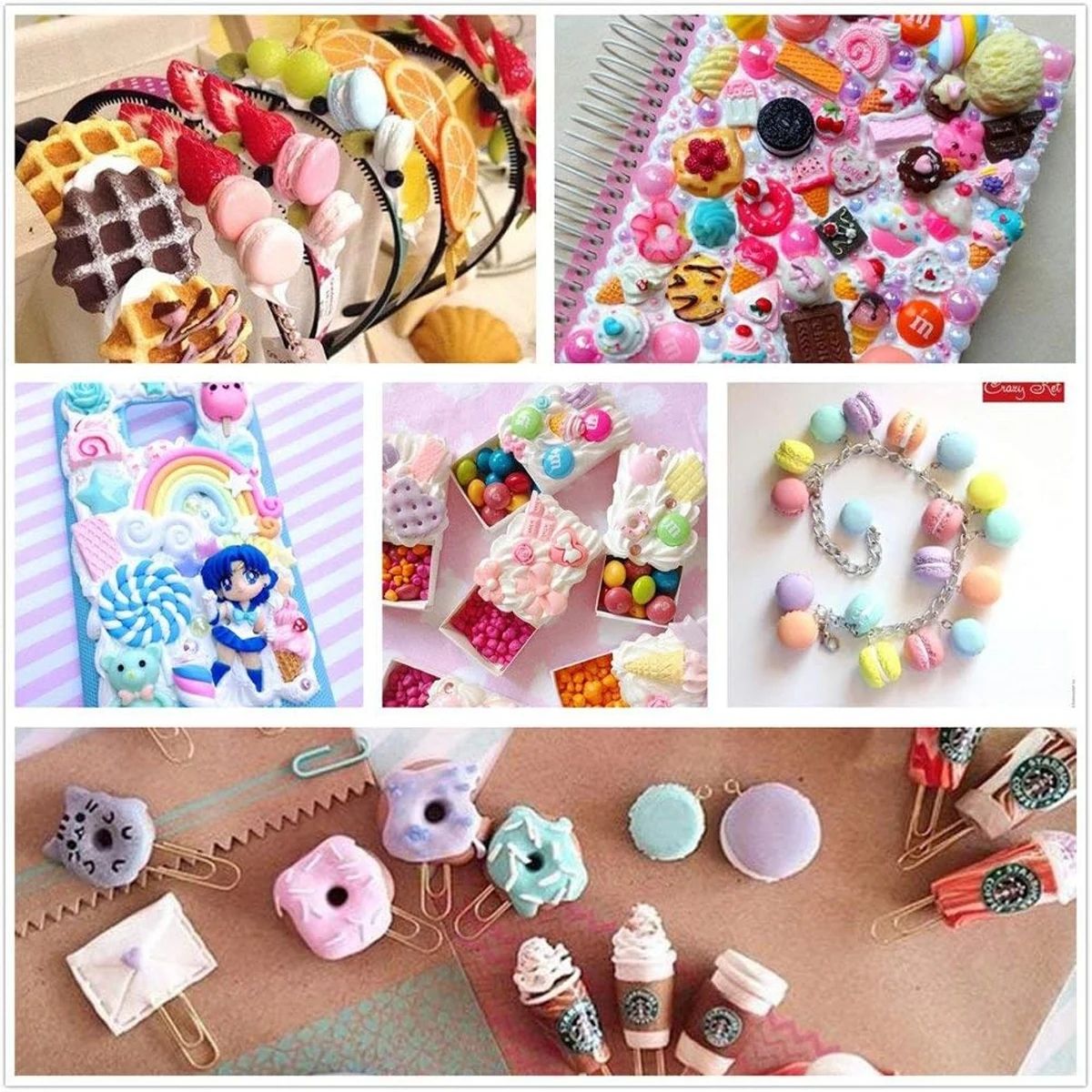 30pcs Random Candy Slime Charm – Resin Art Handmade Bewertung und Preis