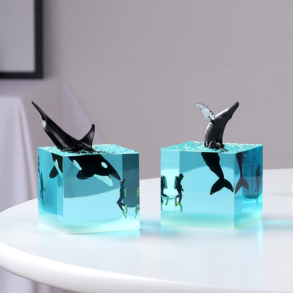 Micro Landscape Whale Diver Mo – Resin Art Lamp Bewertung und Preis