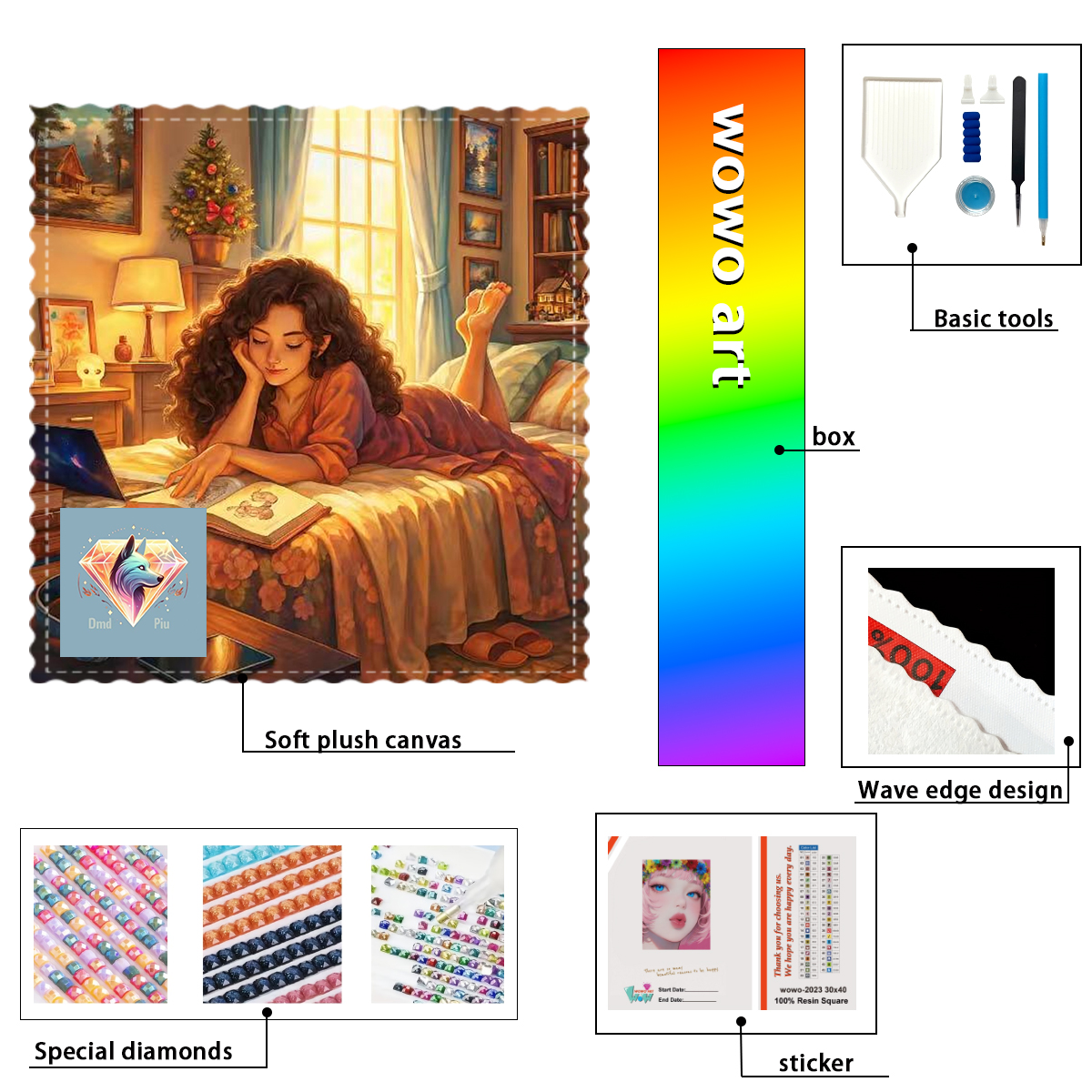 【Piu Diamond Art】En mi habitac – Resin Art To Buy Bewertung und Preis