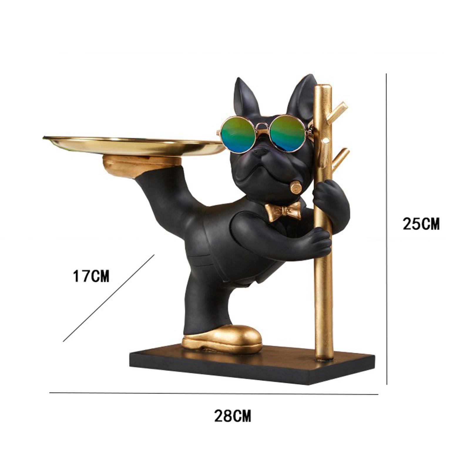 Bulldog Statue Desk Storage Tr – Resin Art Dining Table Bewertung und Preis