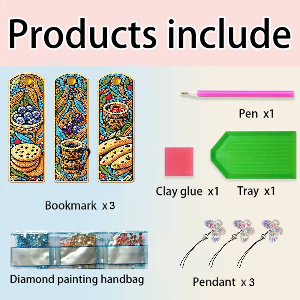 3Pcs Butterfly DIY Diamond Art – Resin Art Bookmark Bewertung und Preis
