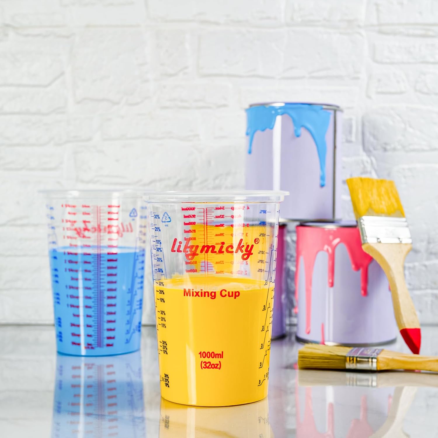 25 Pack 32 oz Plastic Measurin – Resin Art Images Bewertung und Preis