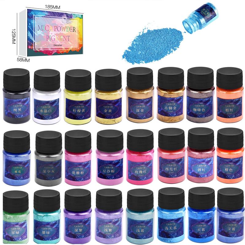 24Colors Epoxy Resin Dye Mica  – Pearl Powder Resin Bewertung und Preis