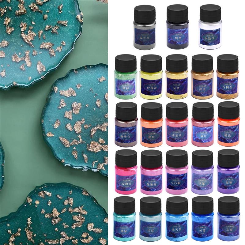 24Colors Epoxy Resin Dye Mica  – Pearl Powder Resin Bewertung und Preis