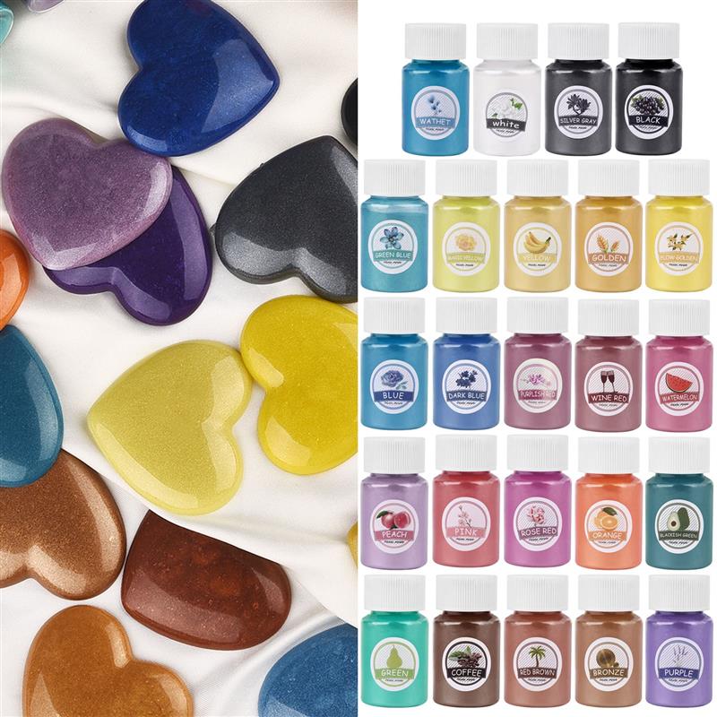 24Colors Epoxy Resin Dye Mica  – Pearl Powder Resin Bewertung und Preis