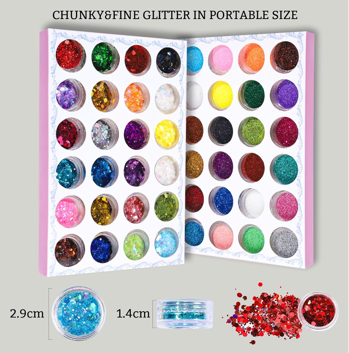 48 Color Chunky & Fine Glitter – Resin Art Images Bewertung und Preis