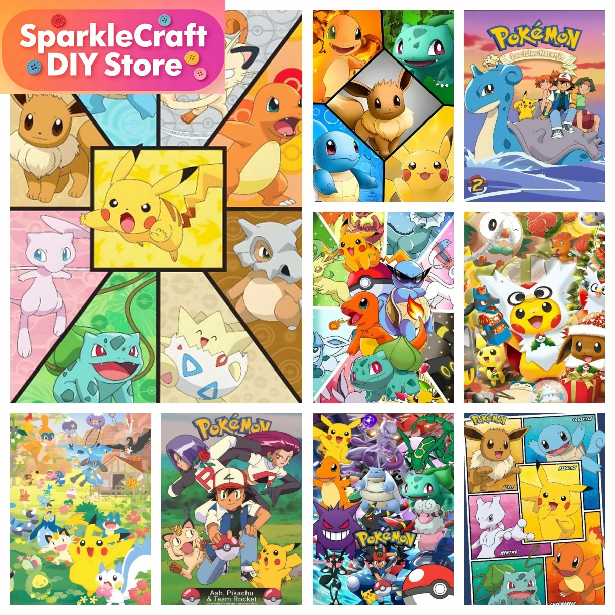 1pc frameless Cartoon Pokemon  – Resin Art Kits Bewertung und Preis