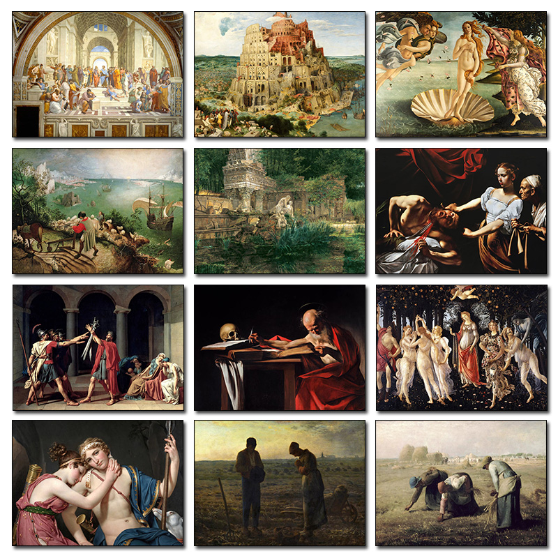 Classic Vintage Famous Paintin – Resin Art Wall Bewertung und Preis