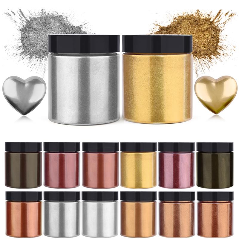 50g Shimmer Metallic Gold Silv – Pearl Powder Resin Bewertung und Preis