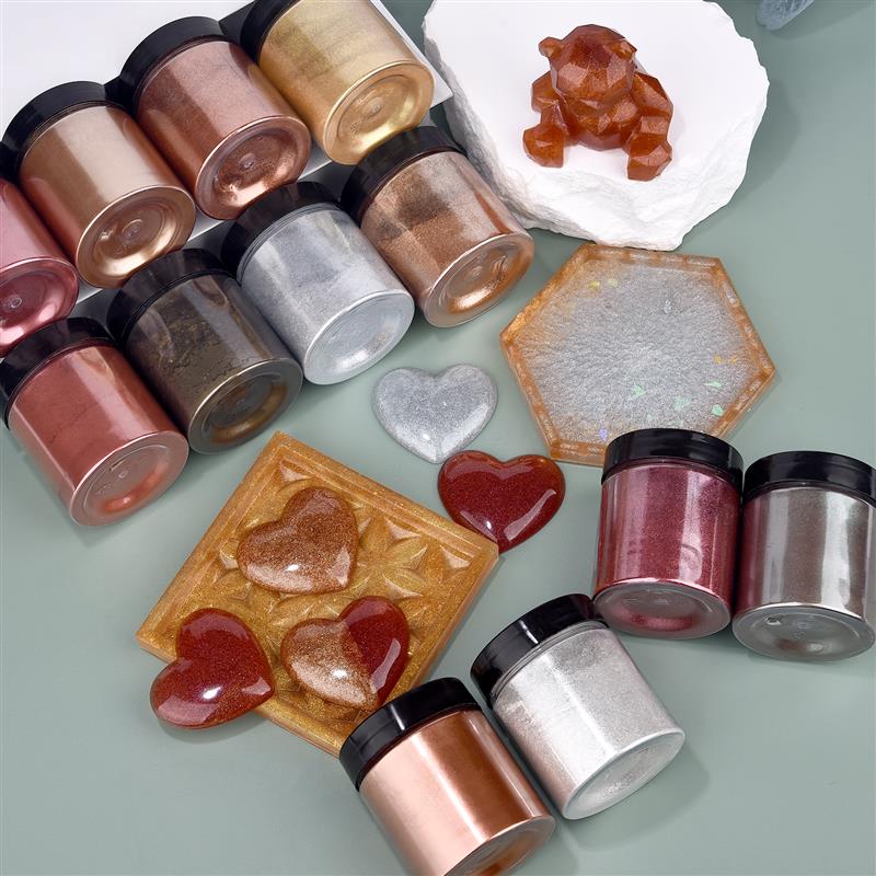 50g Shimmer Metallic Gold Silv – Pearl Powder Resin Bewertung und Preis