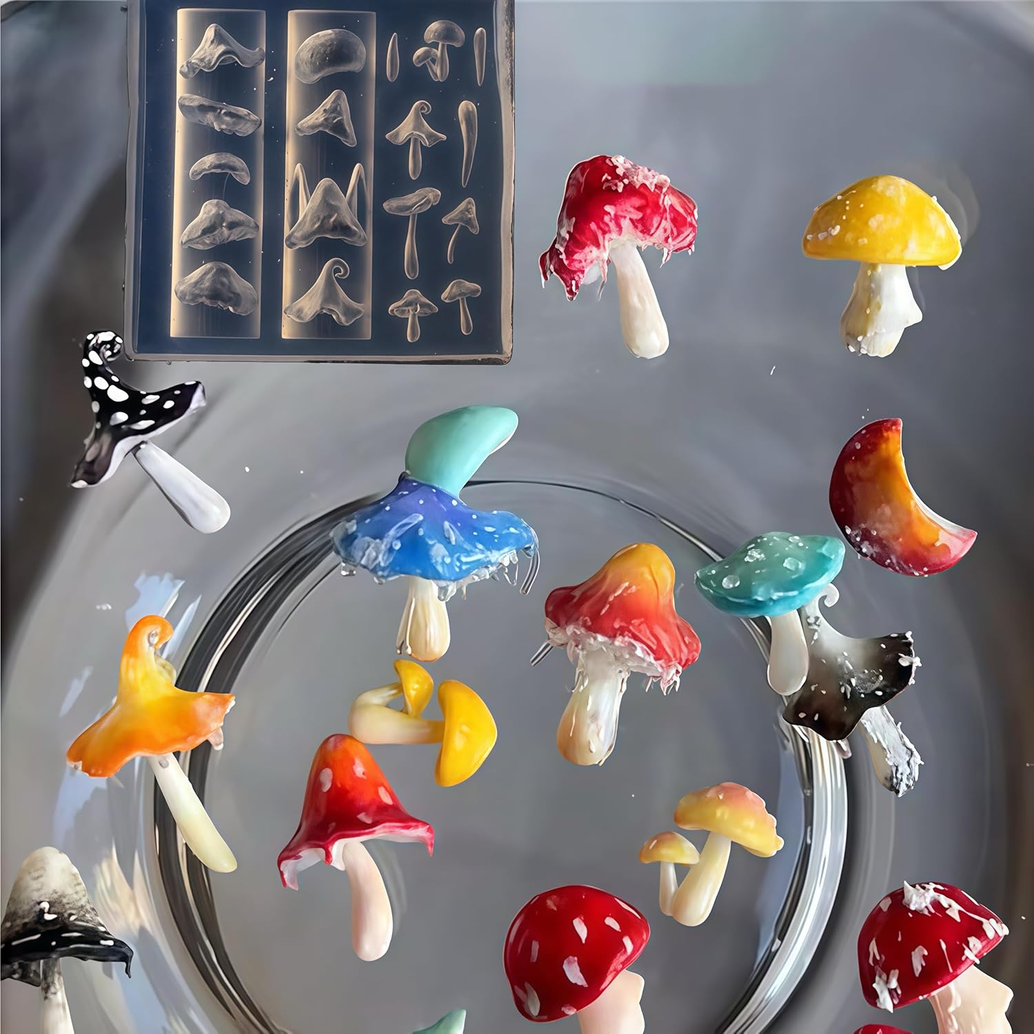 3D Mushroom Nail Mold Silicone – Resin Art Images Bewertung und Preis