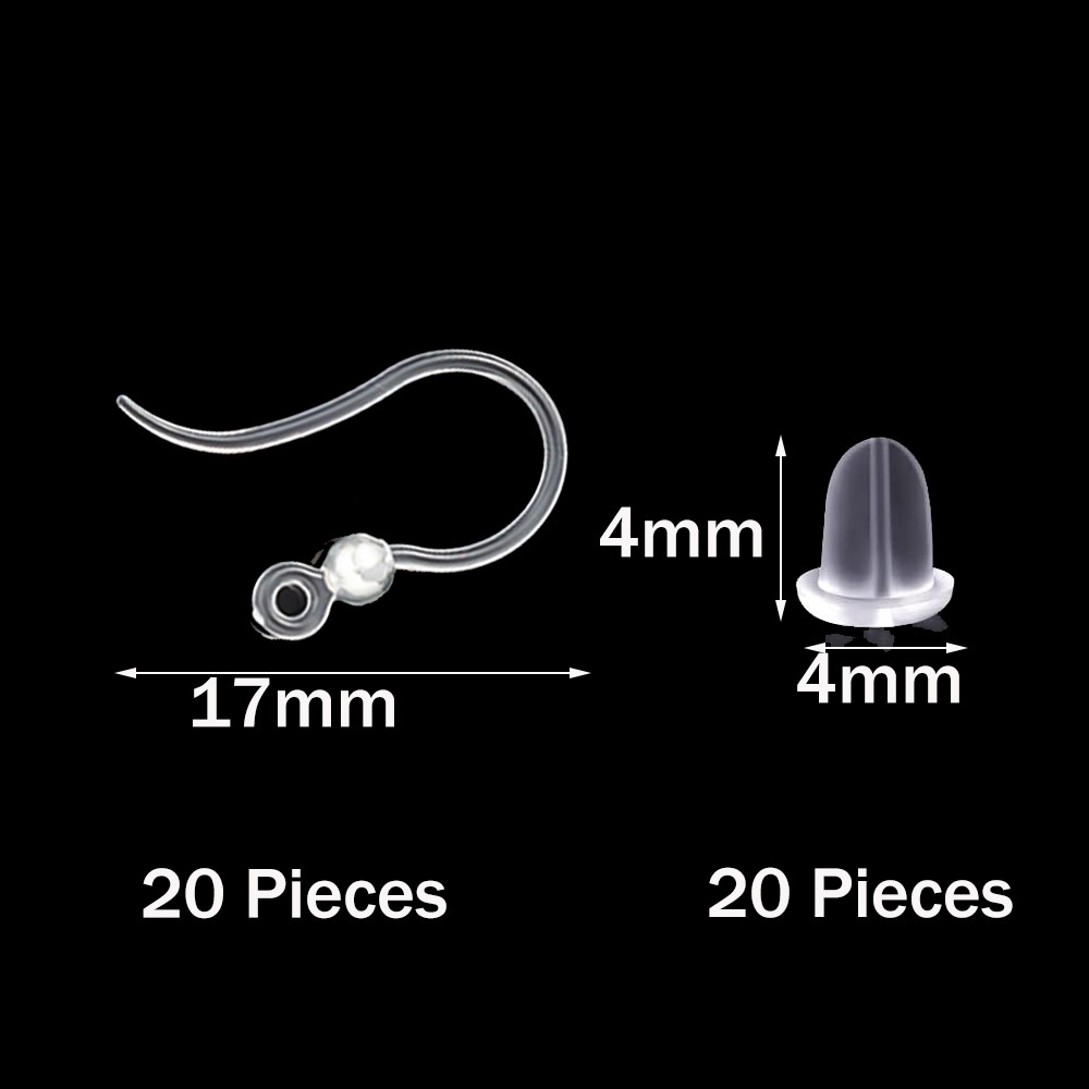 40pcs Clear Plastic Earring Ho – Resin Art Handmade Bewertung und Preis