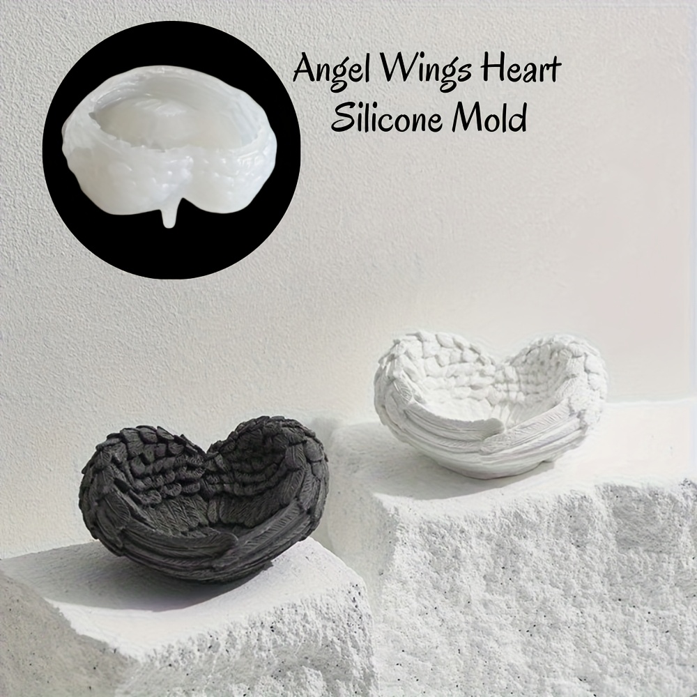 1pc Angel Wing Heart Silicone  – Resin Art Kit With Molds Bewertung und Preis