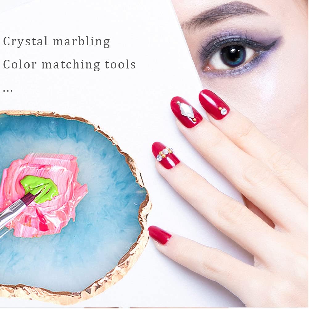 2Pcs Resin Nail Art Palette Go – Resin Art Images Bewertung und Preis