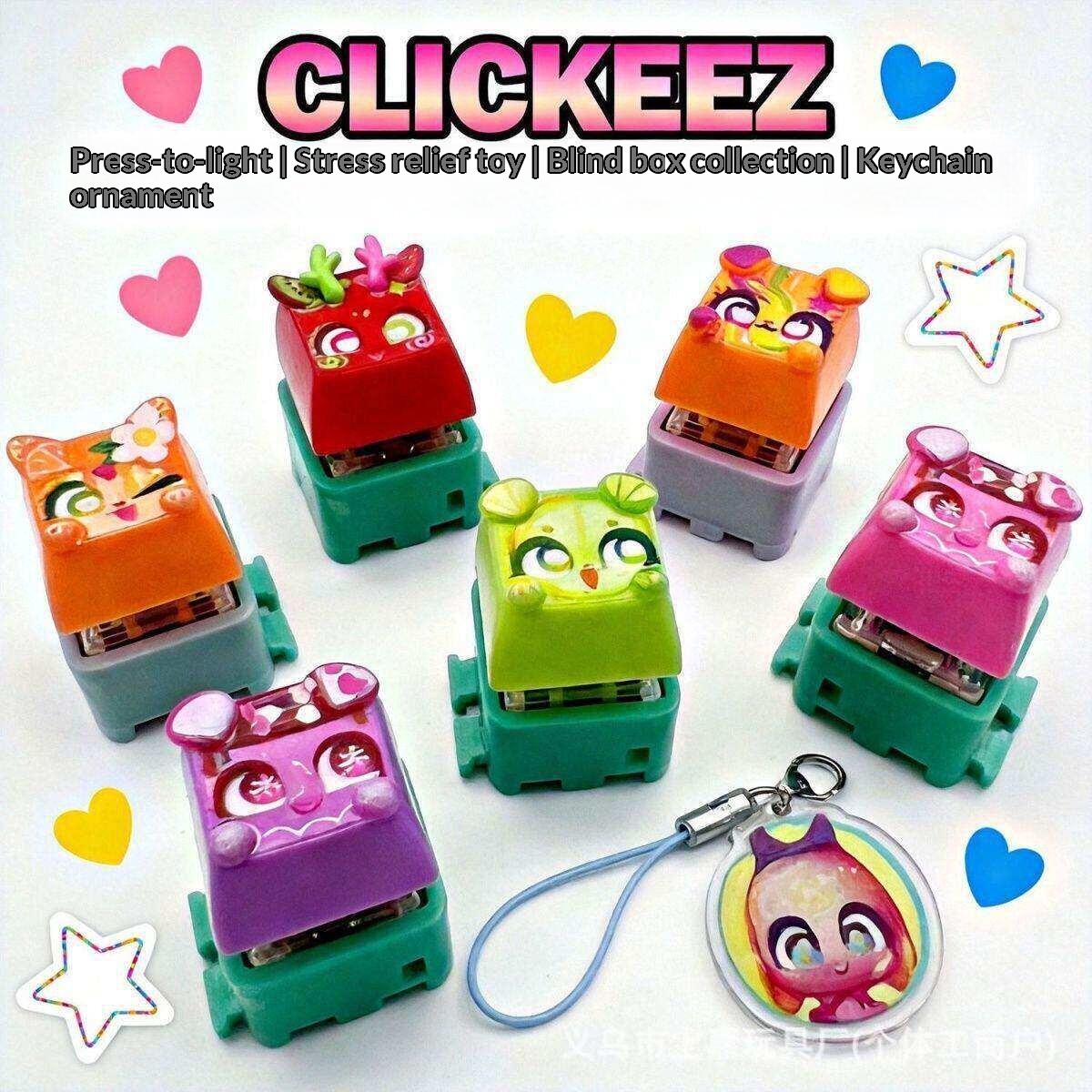 Clickeez Fidget Keycap Keychai – Resin Art Keychain Bewertung und Preis