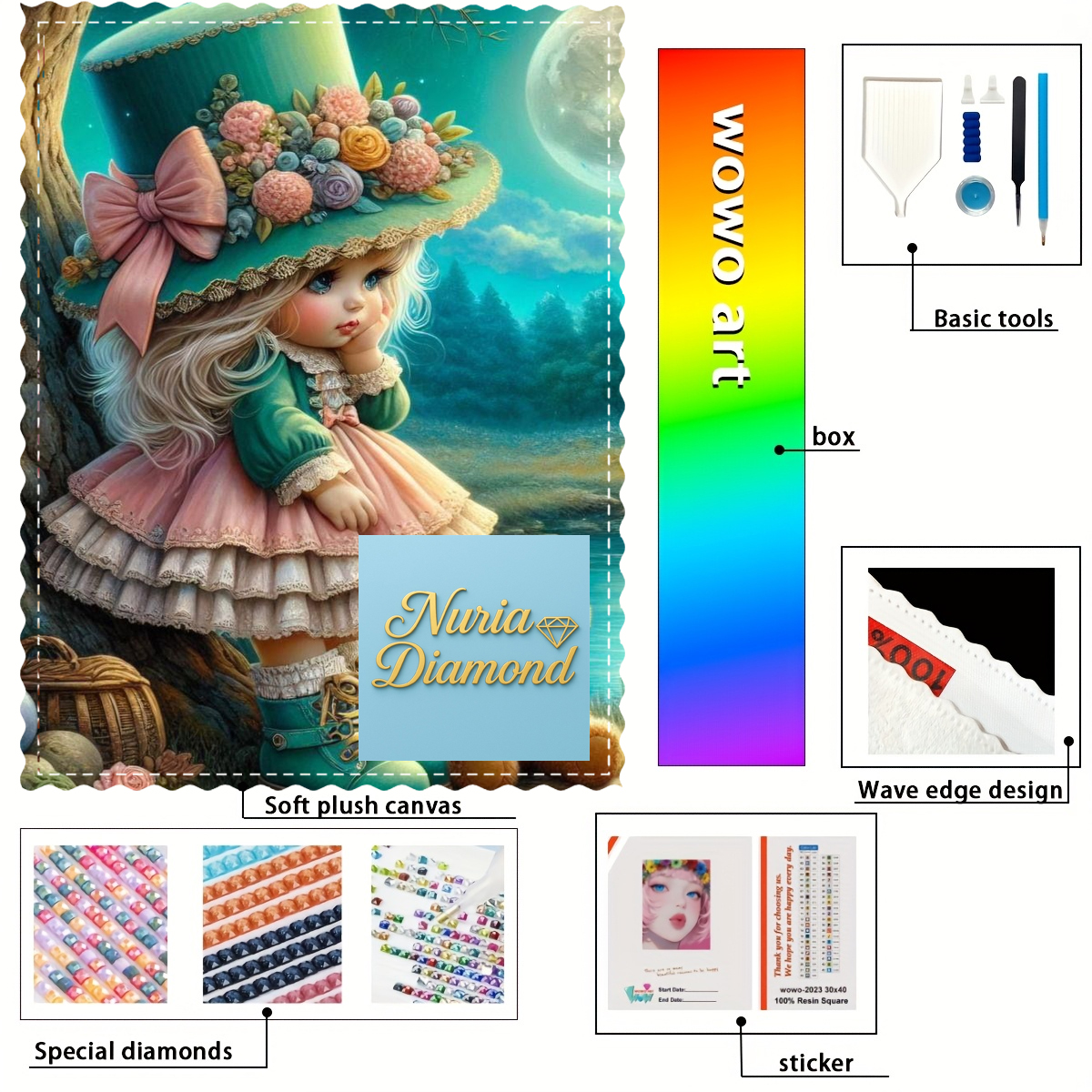 【Nuria Diamond Art】cute little – Resin Art To Buy Bewertung und Preis