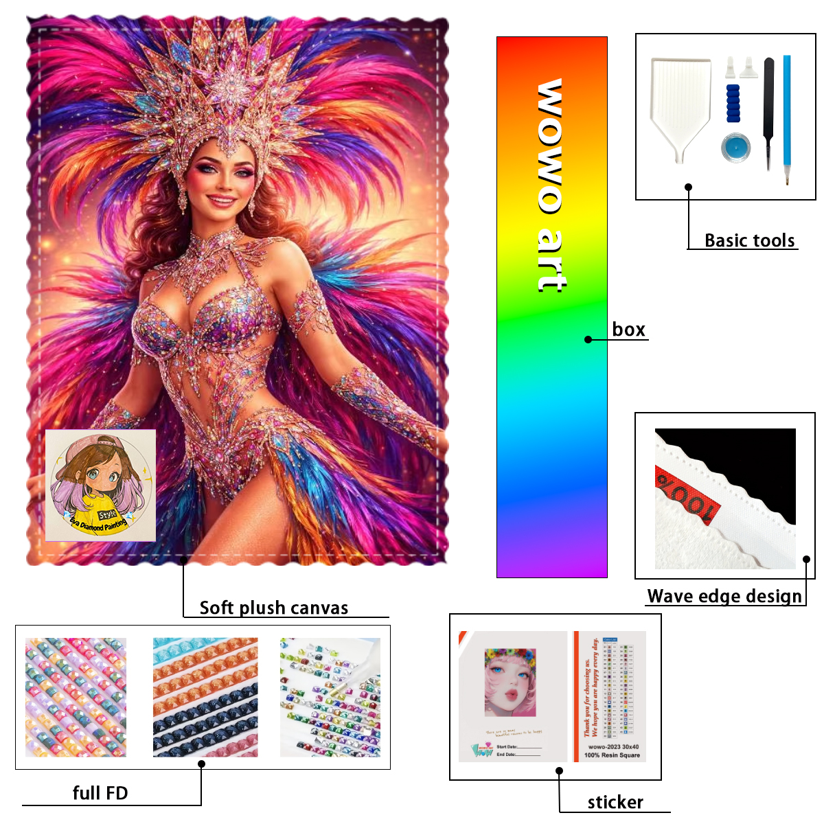 【eva Diamond Art】Chica bailand – Resin Art To Buy Bewertung und Preis