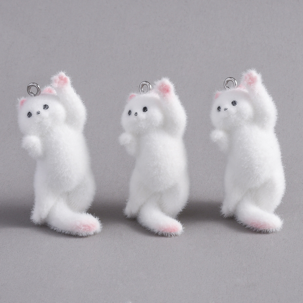 2pcs Flocking Little Cat Resin – Resin Art Handmade Bewertung und Preis