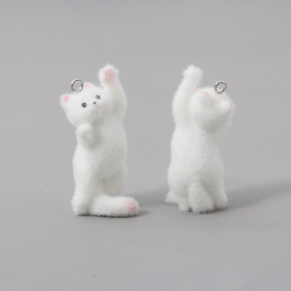 2pcs Flocking Little Cat Resin – Resin Art Handmade Bewertung und Preis