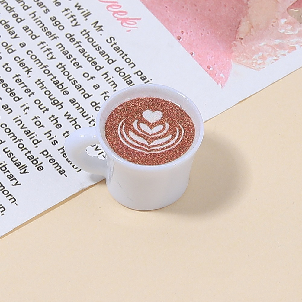 10pcs Love Heart Coffee Cup Re – Resin Art Keychain Bewertung und Preis