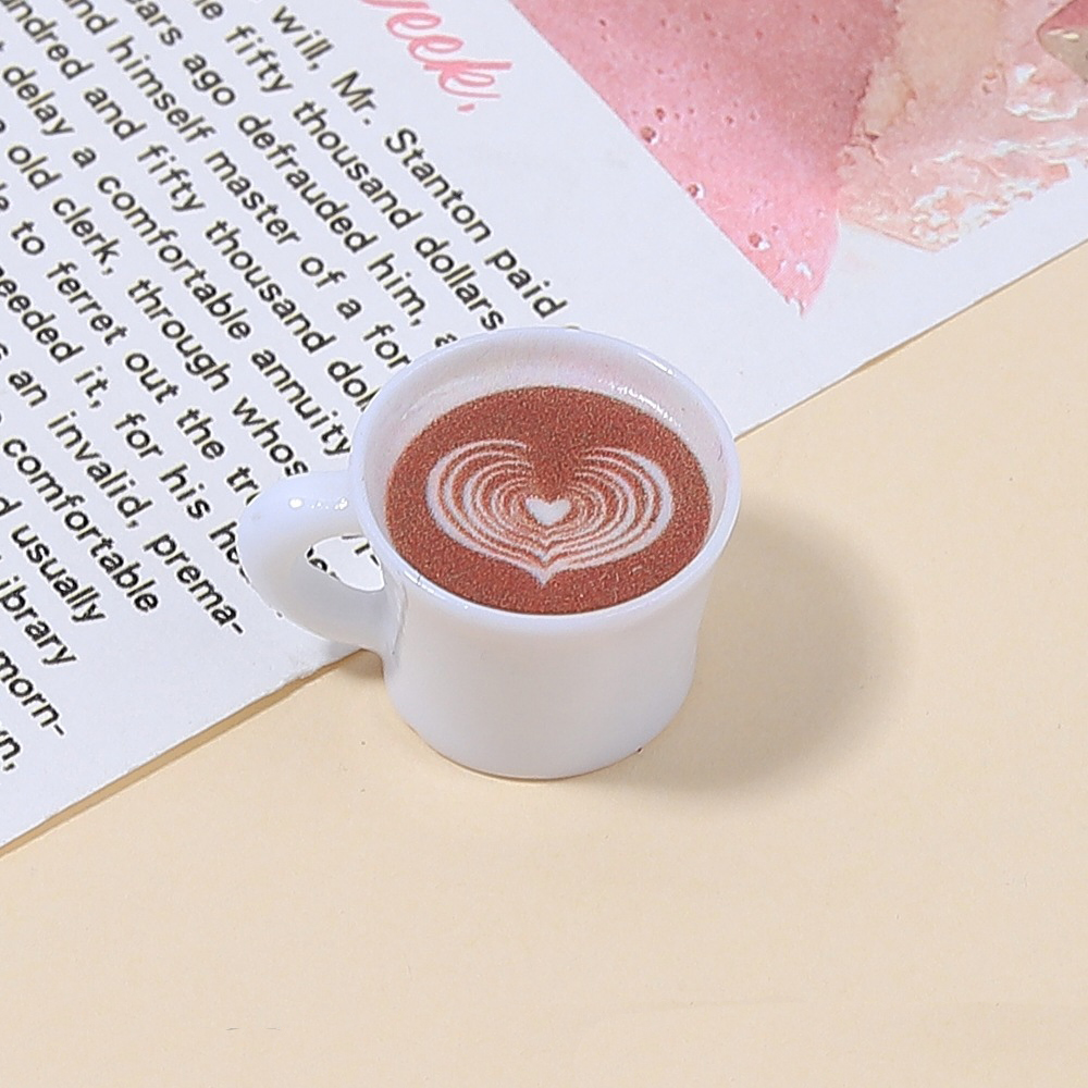 10pcs Love Heart Coffee Cup Re – Resin Art Keychain Bewertung und Preis