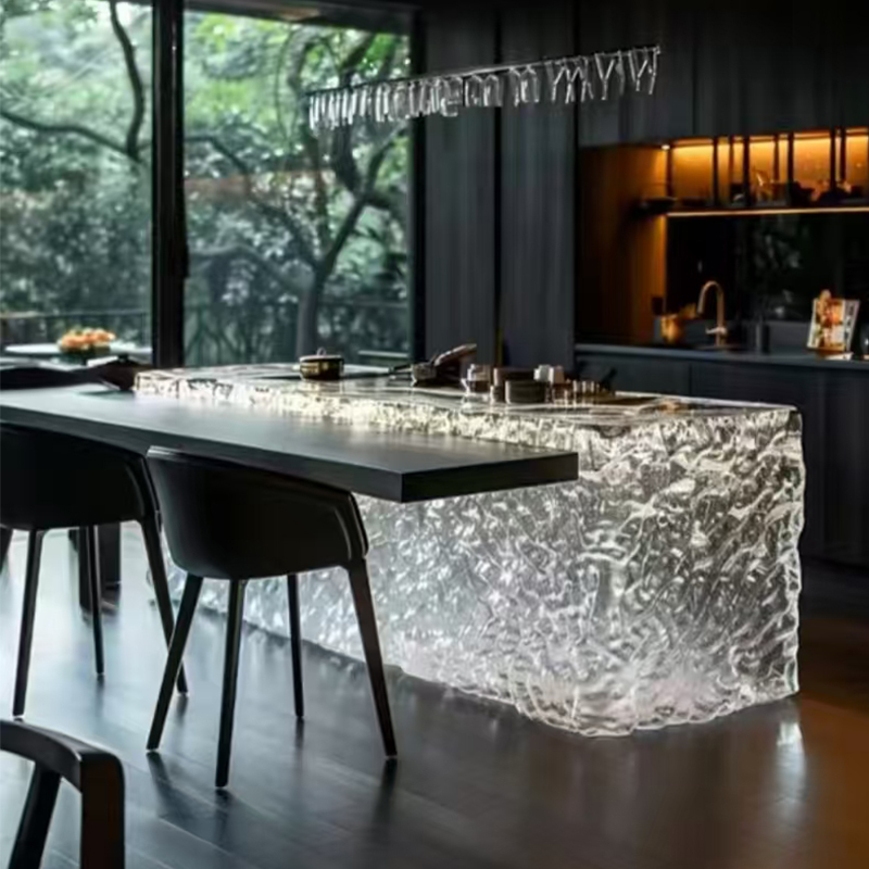 Modern light luxury home villa – Resin Art Dining Table Bewertung und Preis