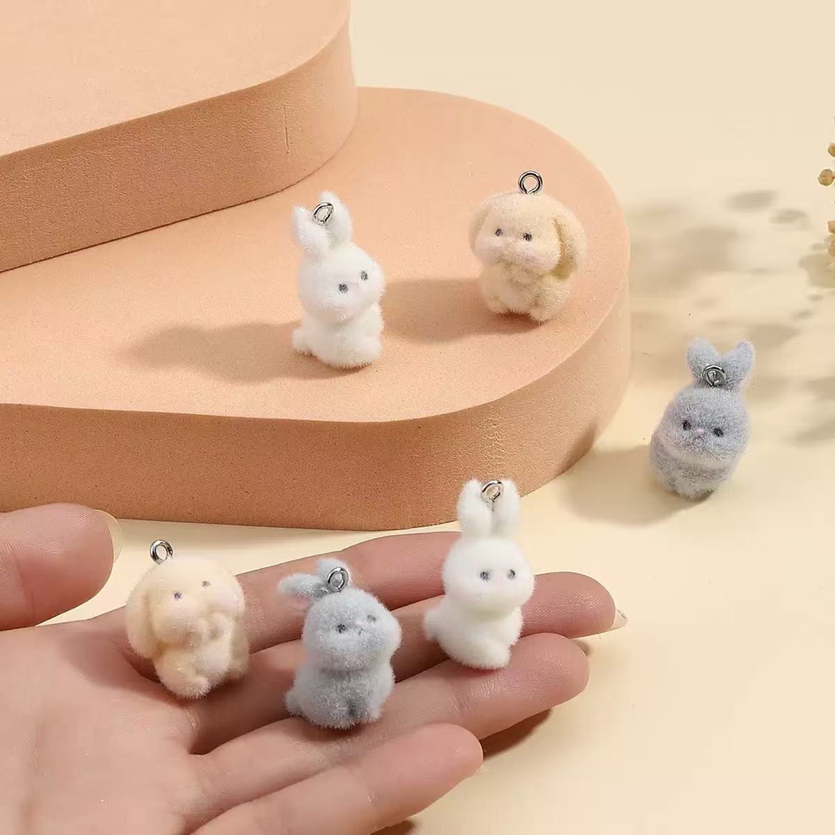 10pcs Flocking Little Rabbit R – Resin Art Handmade Bewertung und Preis