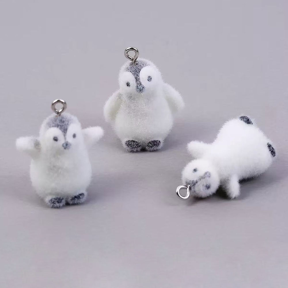 5pcs Flocking Small Penguin Re – Resin Art Handmade Bewertung und Preis