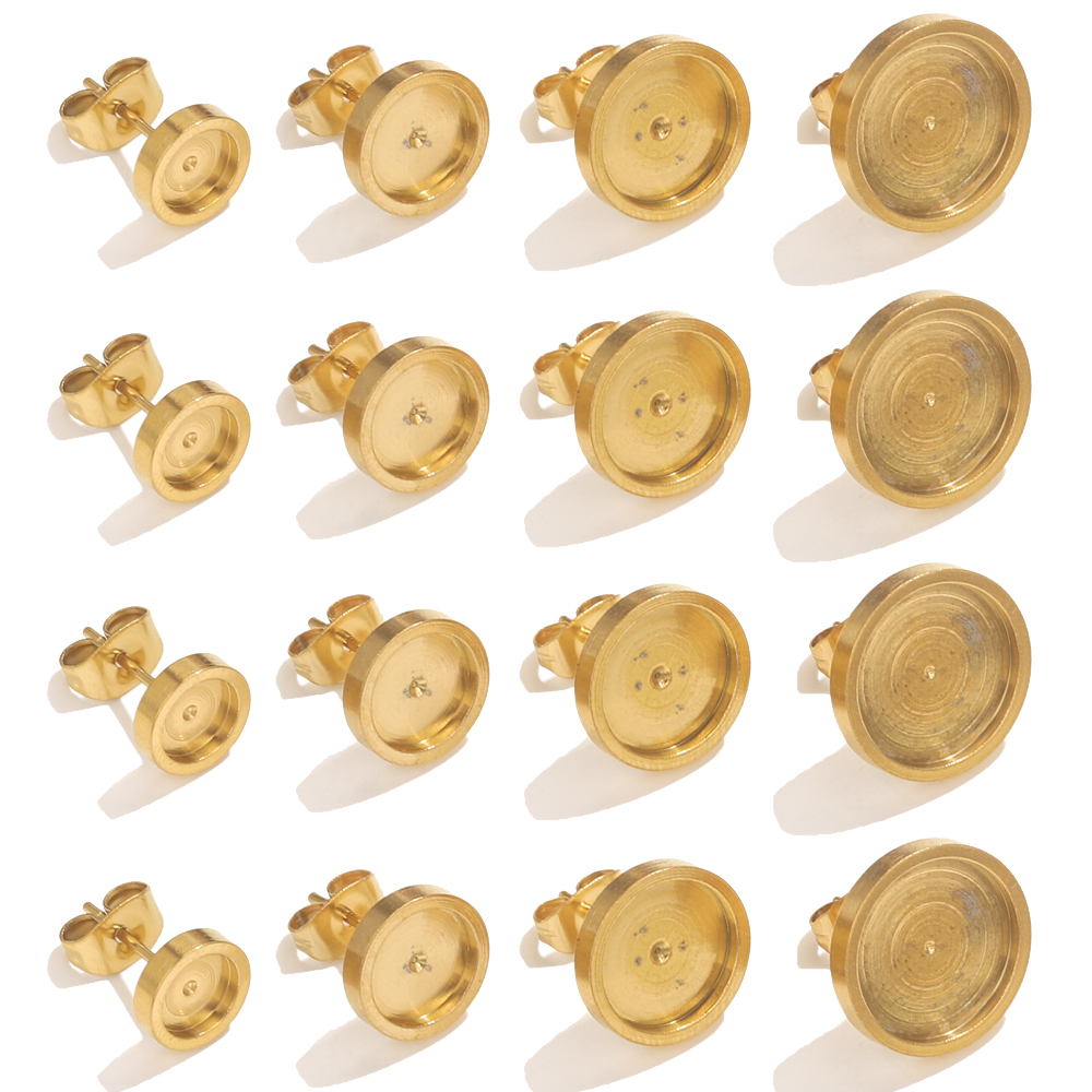 10pcs Stainless Steel Gold Ear – Resin Art Handmade Bewertung und Preis
