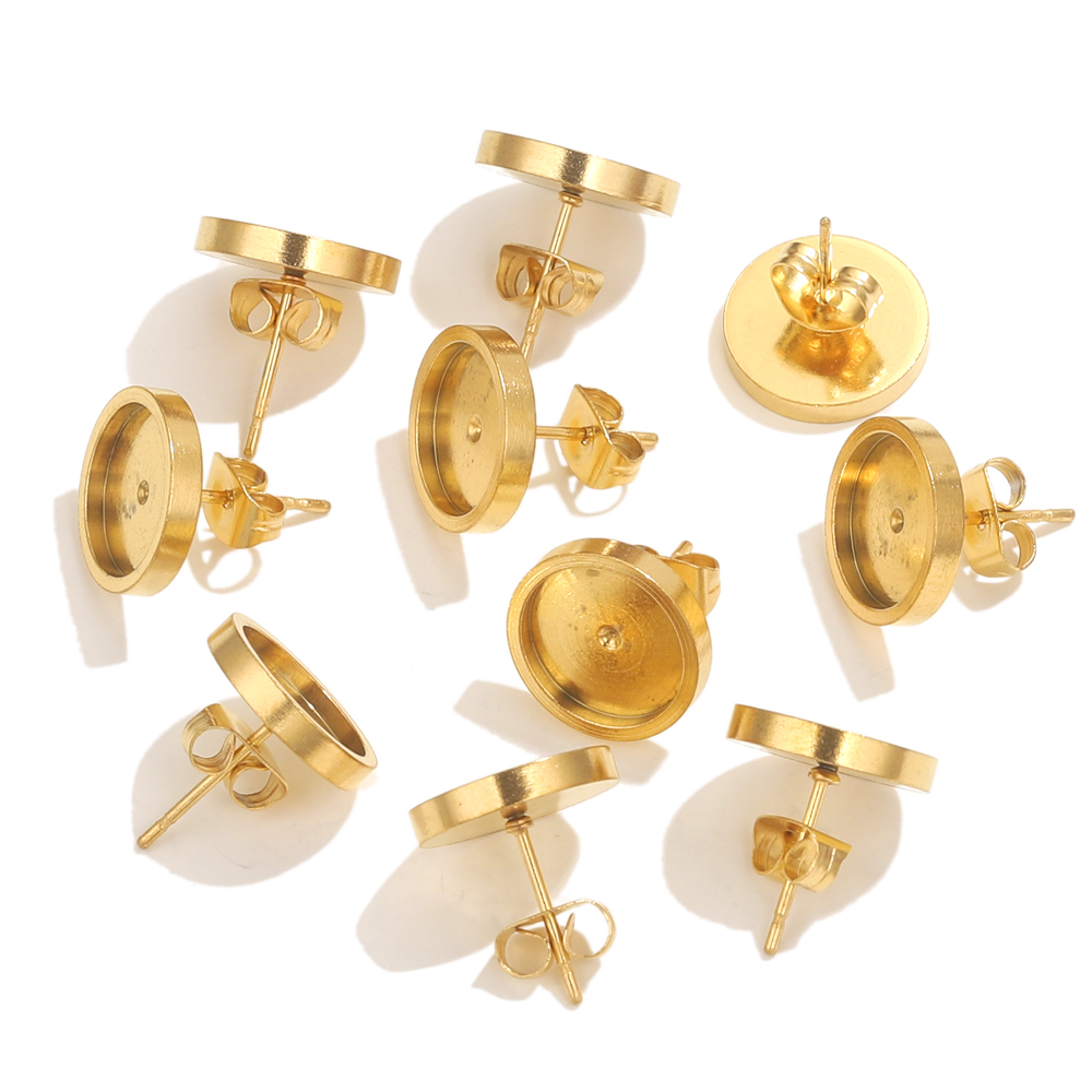 10pcs Stainless Steel Gold Ear – Resin Art Handmade Bewertung und Preis