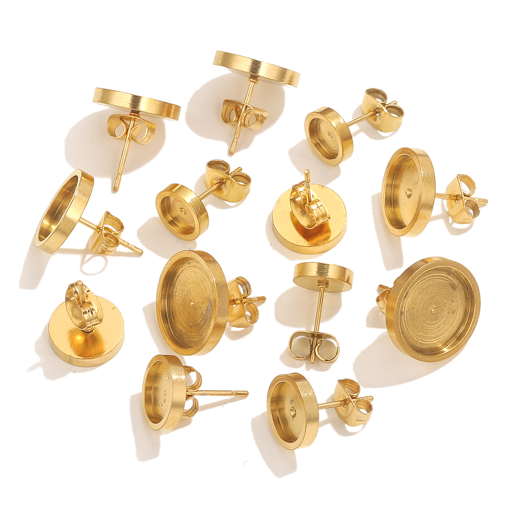 10pcs Stainless Steel Gold Ear – Resin Art Handmade Bewertung und Preis