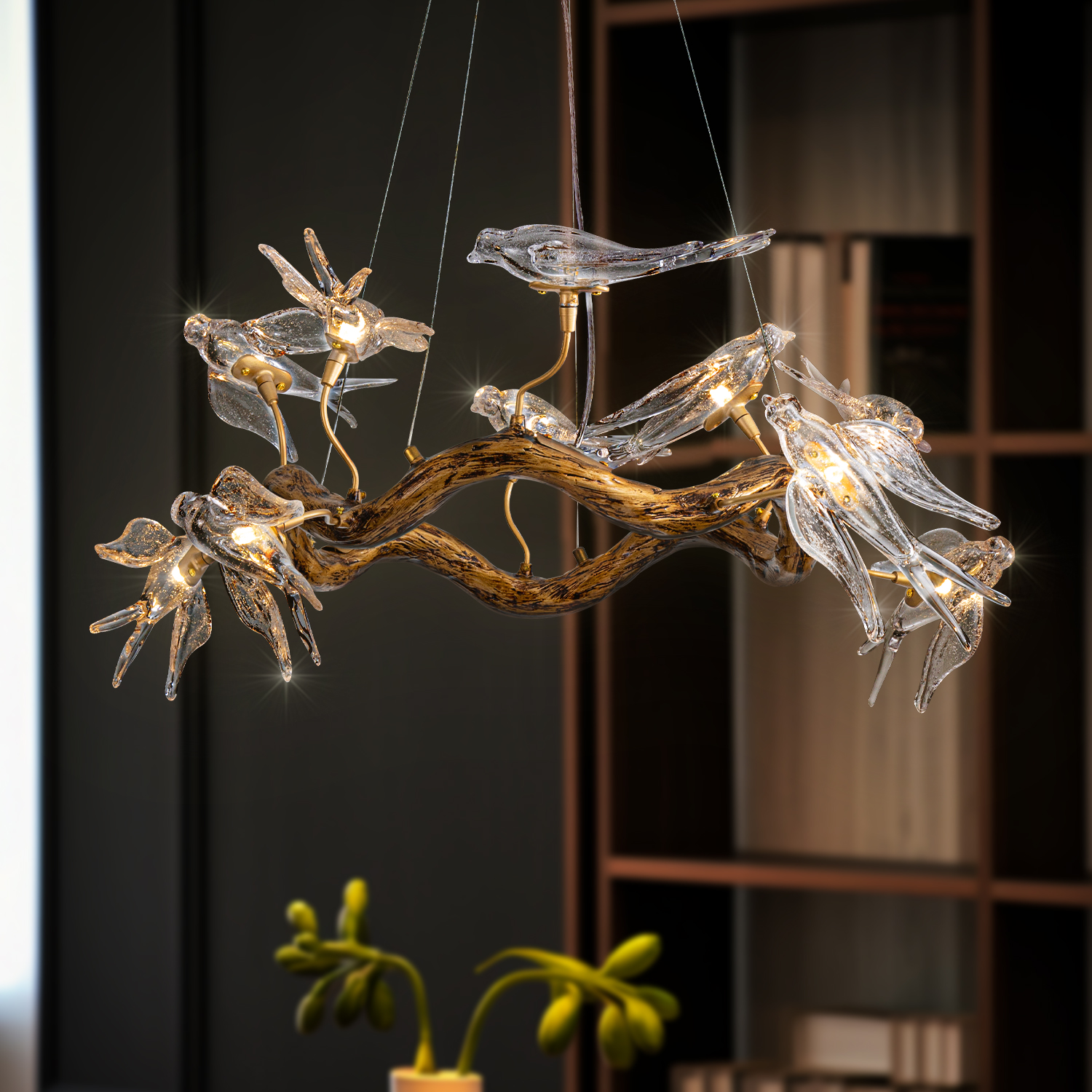 Glass Bird Chandelier Vintage  – Resin Art Dining Table Bewertung und Preis